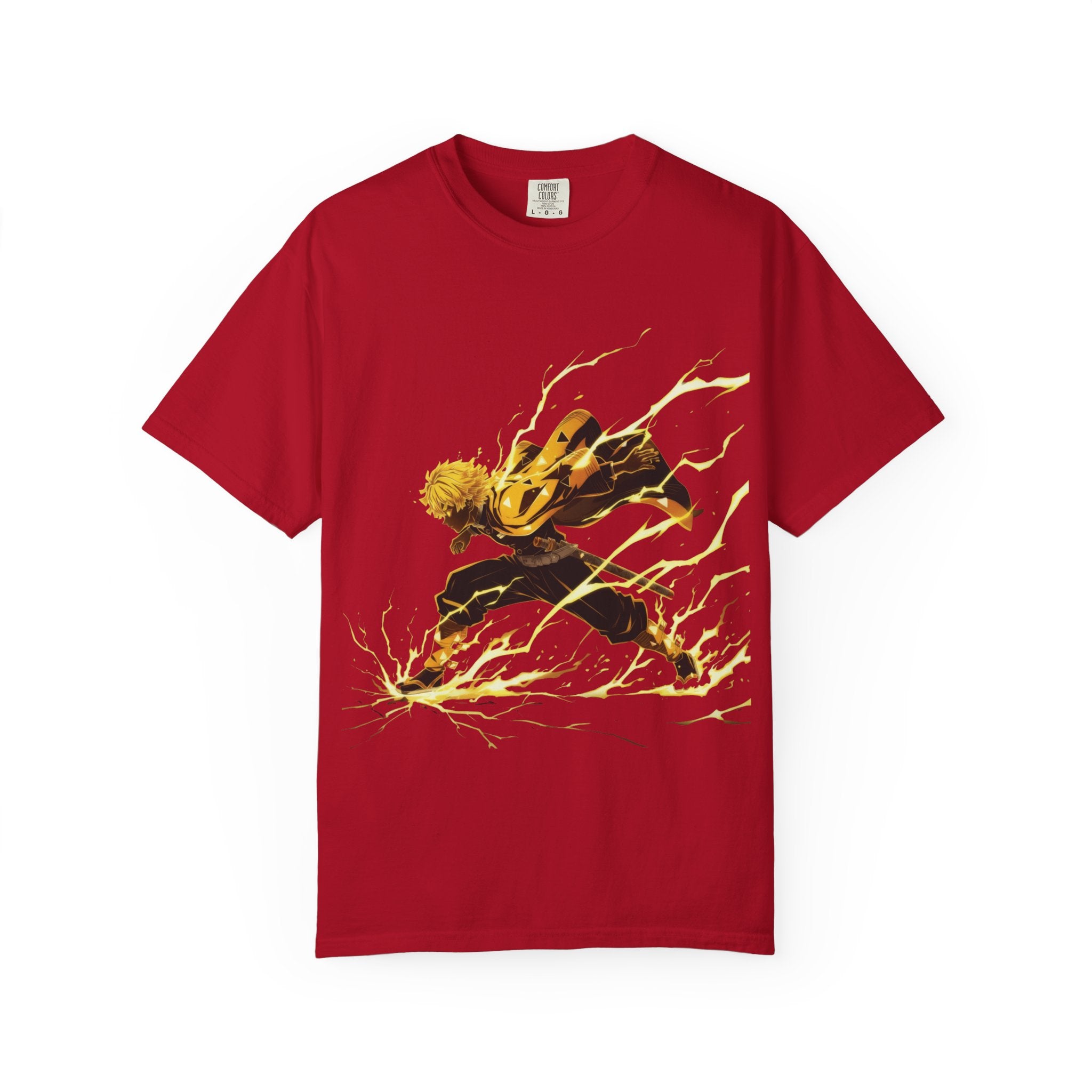 Lightning Warrior T-Shirt — Energetic Anime Action Tee