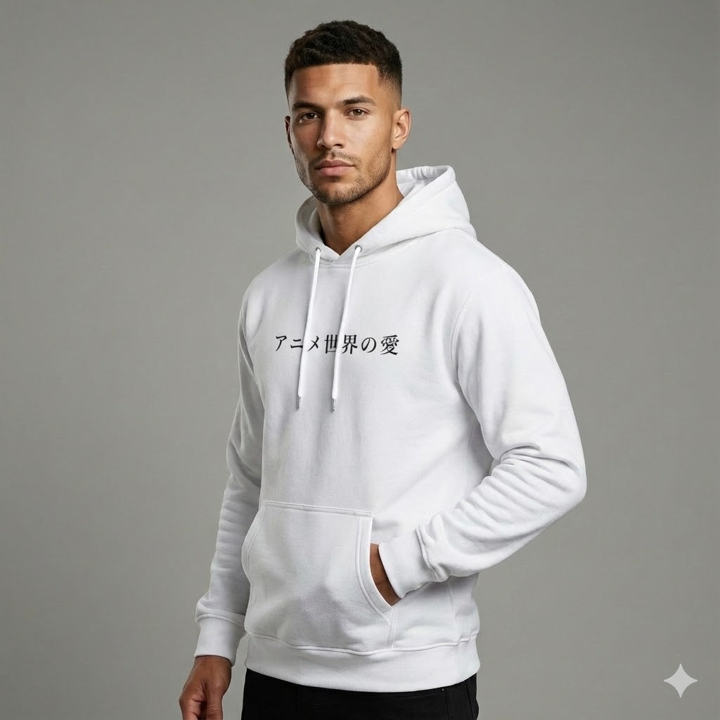 Anime Power Girl Hoodie — 电能少女 / アニメ世界の愛 Graphic Pullover