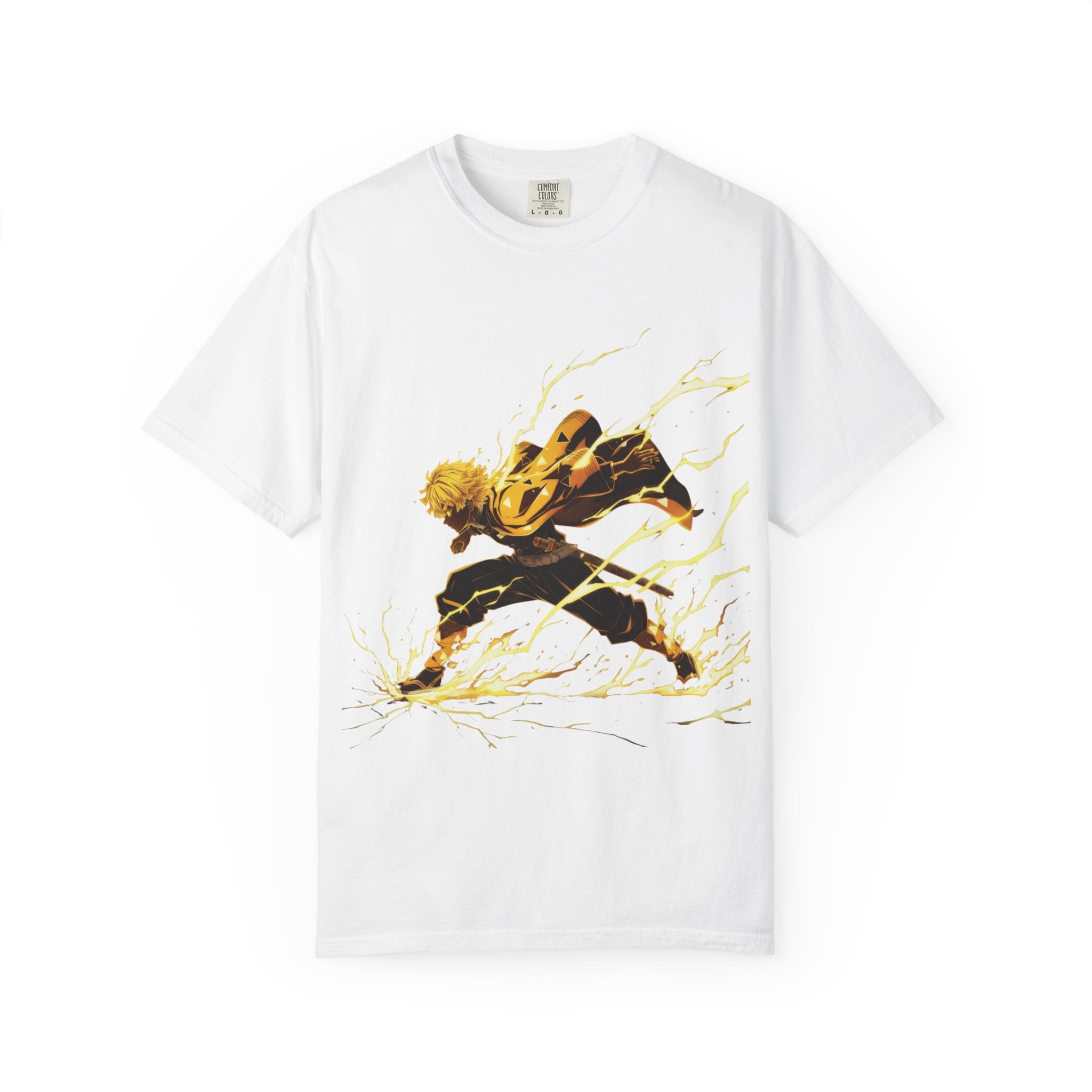 Lightning Warrior T-Shirt — Energetic Anime Action Tee