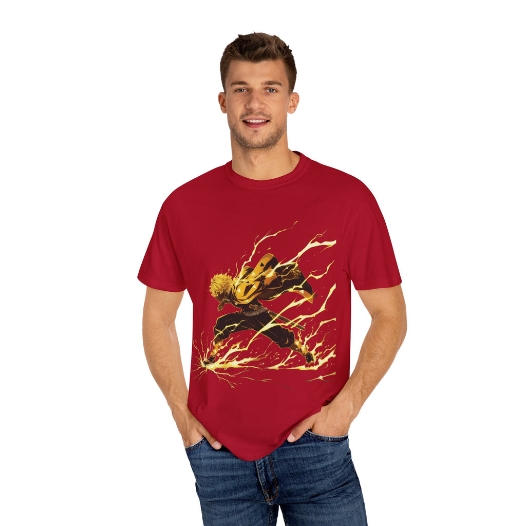 Lightning Warrior T-Shirt — Energetic Anime Action Tee