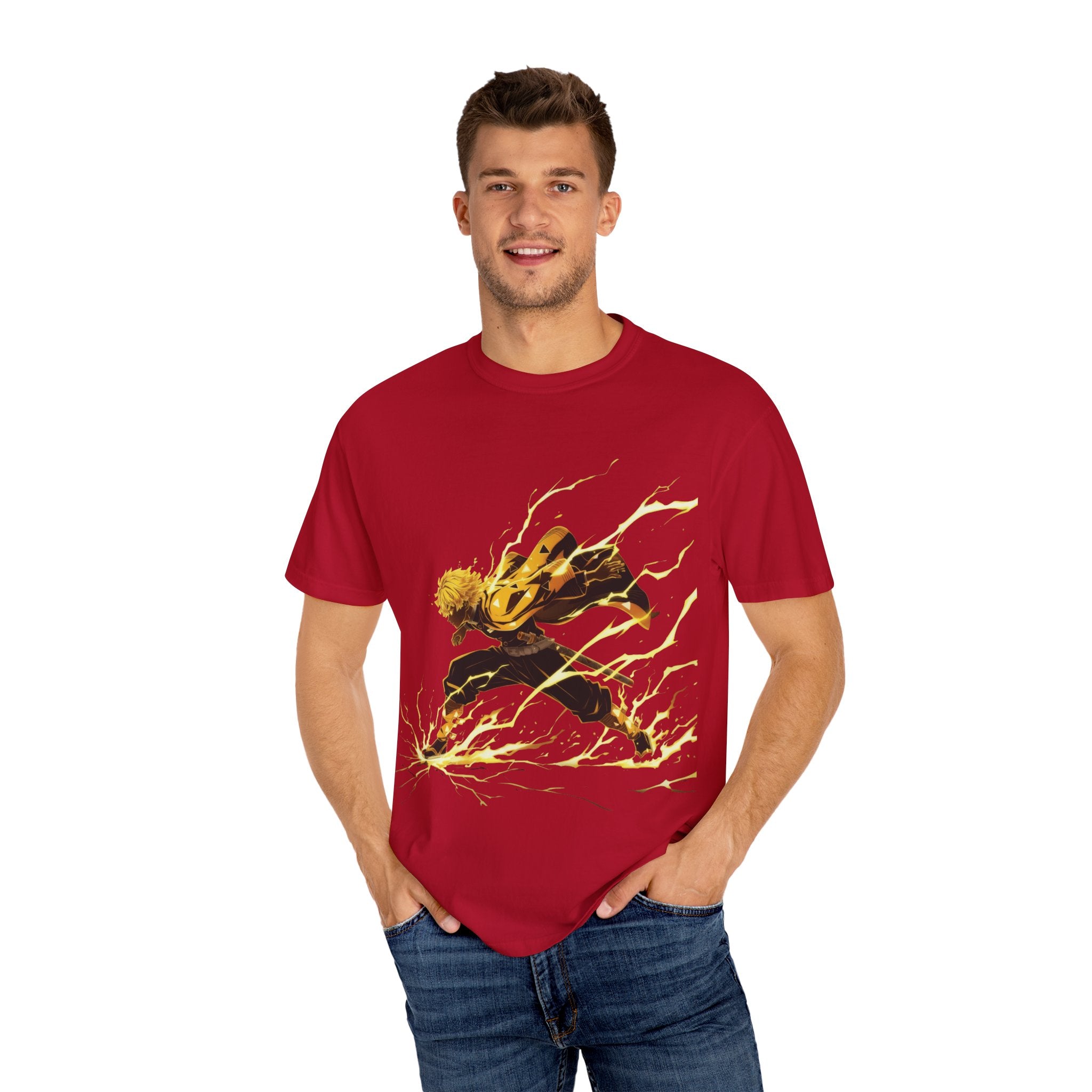 Lightning Warrior T-Shirt — Energetic Anime Action Tee