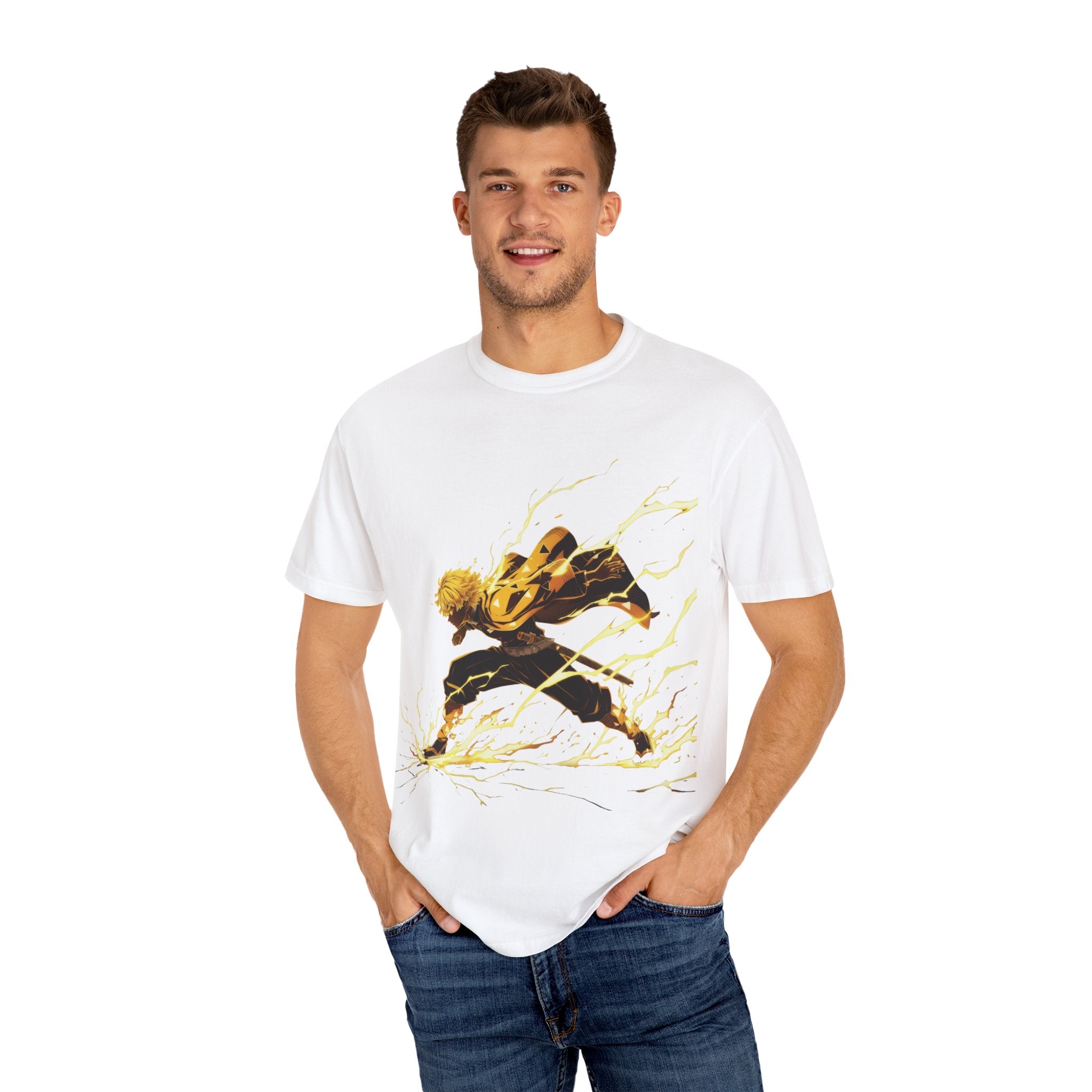 Lightning Warrior T-Shirt — Energetic Anime Action Tee